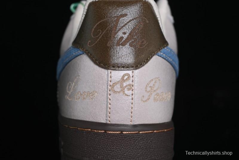 Nike Air Force 1 '07 Low Casual Sneakers with Full-Length Air Cushion - HQ3458-142