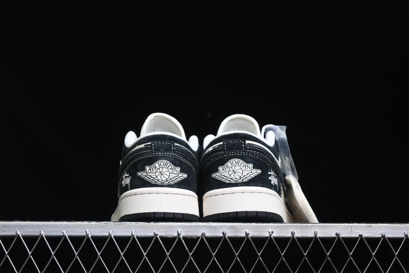 Nike Air Jordan 1 Low Stussy Collaboration Retro Basketball Shoes - XX3318-505