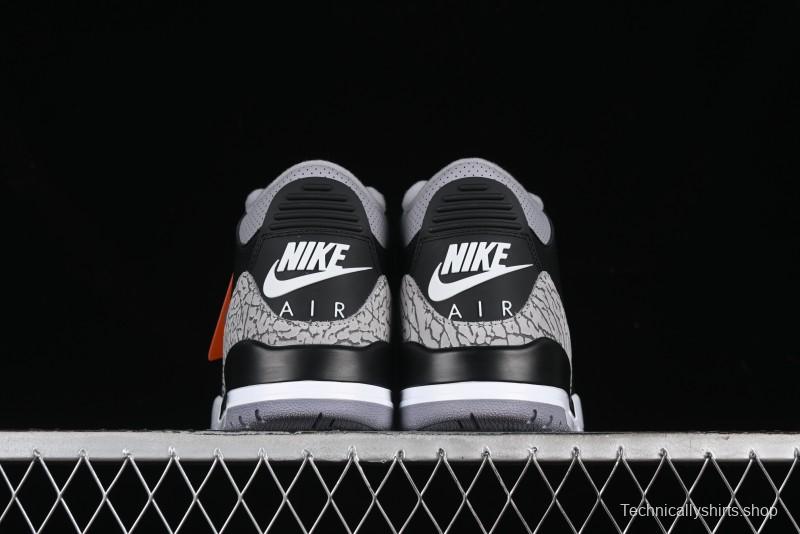 Nike Air Jordan 3 Retro "Black Cement" Basketball Shoes - DN3707-010