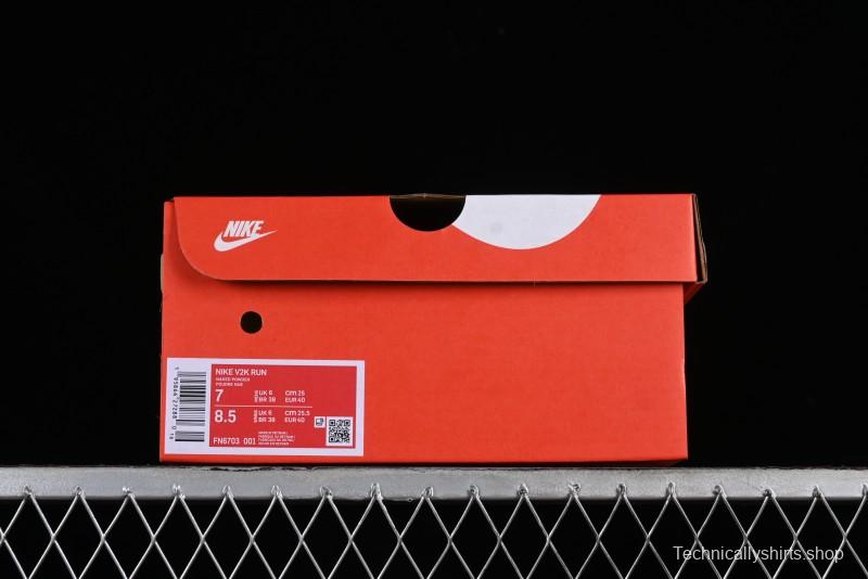 Nike Runtekk V2K Retro Low-Top Running Shoes with Cushlon Foam and Anti-Slip Design - FN6703-001