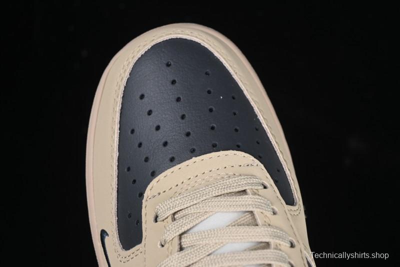 Nike Air Force 1 '07 Low Stussy Collaboration Grey Fog Swoosh Low-Top Casual Sneakers - KK1988-033