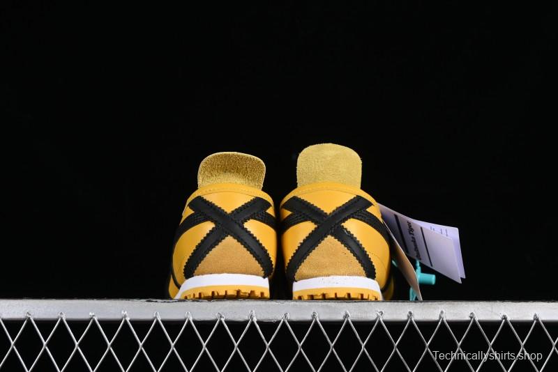 Onitsuka Tiger Mexico 66 Low-Top Leather Sneakers with Lace-Up Design - DL408-0490