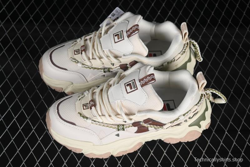 Fila Fusion Retro Mars Running Shoes with Lace-Up Design and Cushioned EVA Midsole - F12W432101FTP