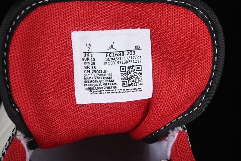 Nike Air Jordan 1 Low Supreme Collaboration Year of the Snake Limited Edition Retro Basketball Shoes - FC1688-203