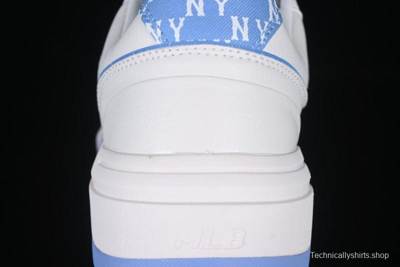 New York Yankees MLB Chunky Liner Denim Monogram Lightweight Elevated Platform Casual Sneakers - 3ASXD025N50BLS