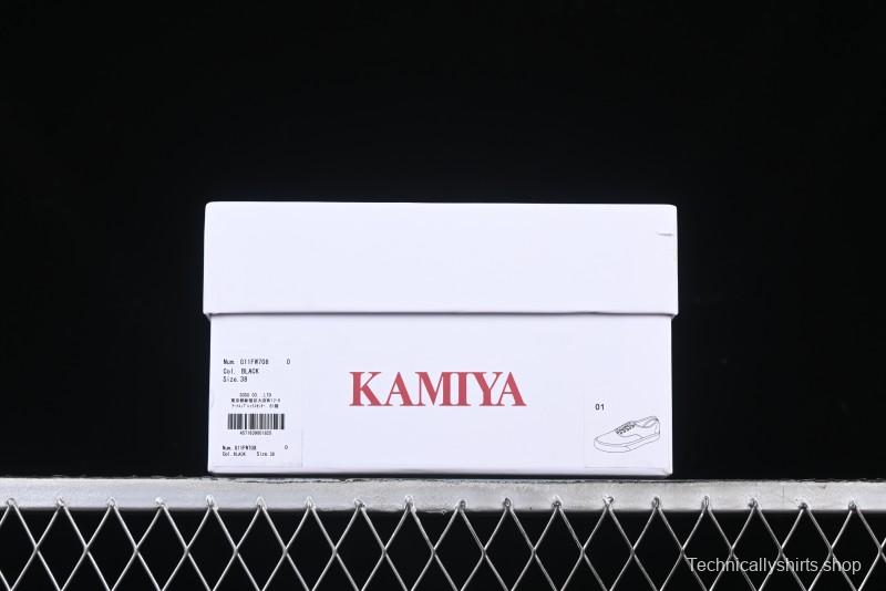 Kamiya Vulcanize Sneaker 23AW High-End Line Mihara Yasuhiro Dissolve Black White Suede Casual Low-Top Canvas Shoes - M.C3
