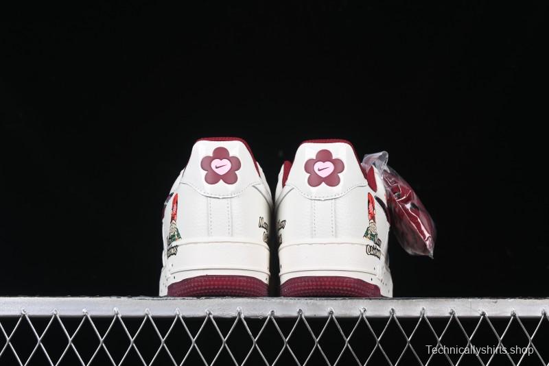 Nike Air Force 1 '07 Low "Grandma Christmas" Limited Edition Custom Casual Sneakers - FZ5068-616