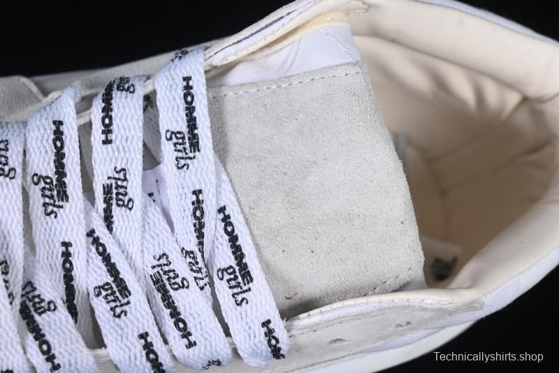 Vans HommeGirls x Sk8-Mid Fashion Casual Mid-Top Suede Skate Shoes with Bold Side Stripes - VN000NBN2VZ