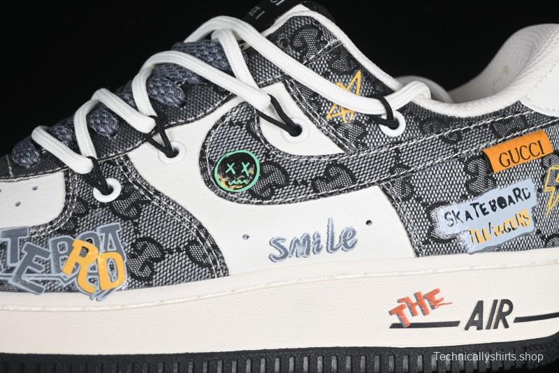 Nike Air Force 1 '07 Low Hip Hop Gucci Style Casual Sneakers - BD0077-555