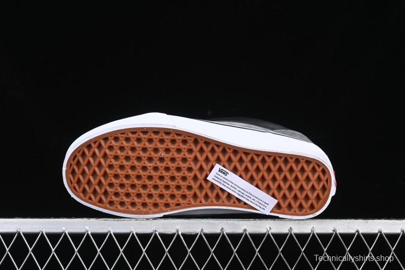 Vans Knu Skool Low-Top Retro Casual Vulcanized Sneakers in Grey Black - VN0009QCBDS