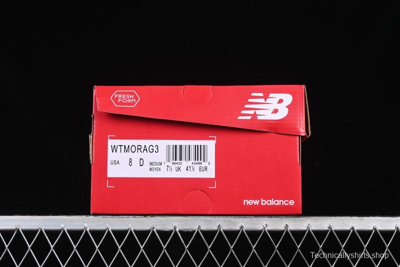 New Balance Fresh Foam X More V3TDS Low-Top Running Shoes with Durable Slip-Resistant Outsole - WTMORAG3