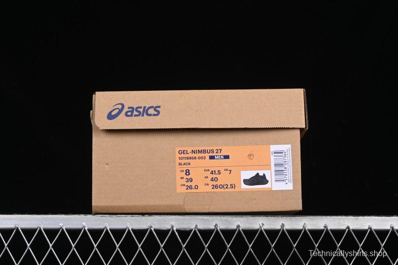 Asics Gel-Nimbus 27 Retro Breathable Casual Shoes Cushioned Men's Durable Running Shoes - 1011B958-002