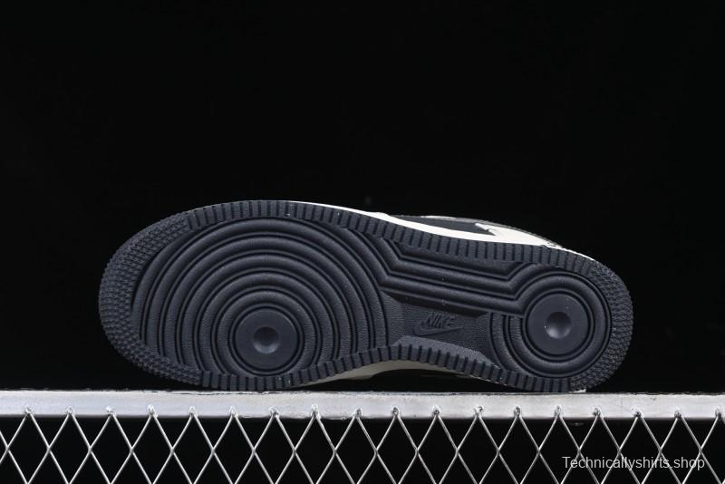 Nike Air Force 1 '07 Low Stussy Collaboration - Light Grey Triple Swoosh Low-Top Casual Sneakers - KK1988-037