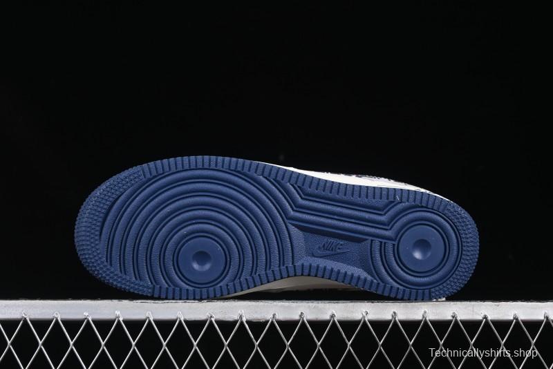 Nike Air Force 1 '07 Low Dior Collaboration Grey Blue Ghost Face Casual Sneakers - KK1988-044