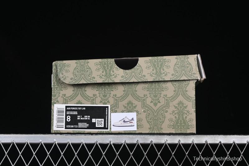 Nike Air Force 1 '07 Low Gucci Collaboration Beige Grey Pattern Low-Top Casual Sneakers - XZ6188-723