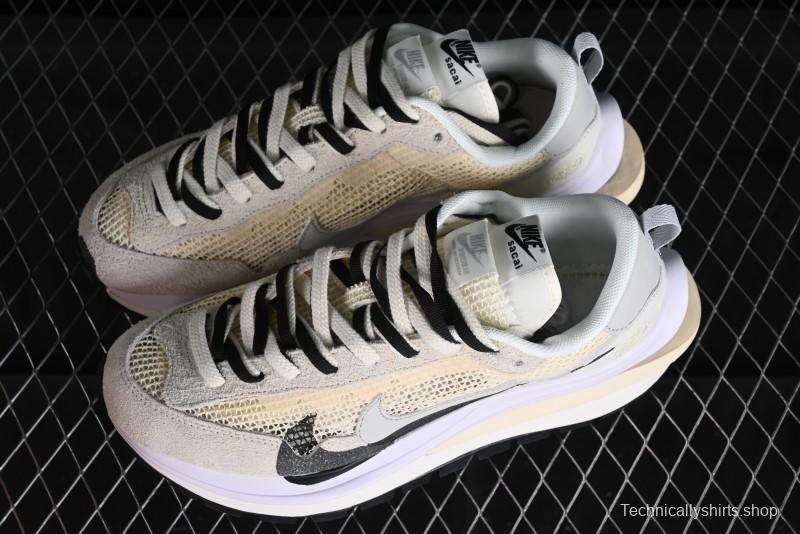 Nike Sacai VaporWaffle 3.0 Deconstructed Sneakers with Overlapping Swoosh and Dual Tongue - CV1363-101