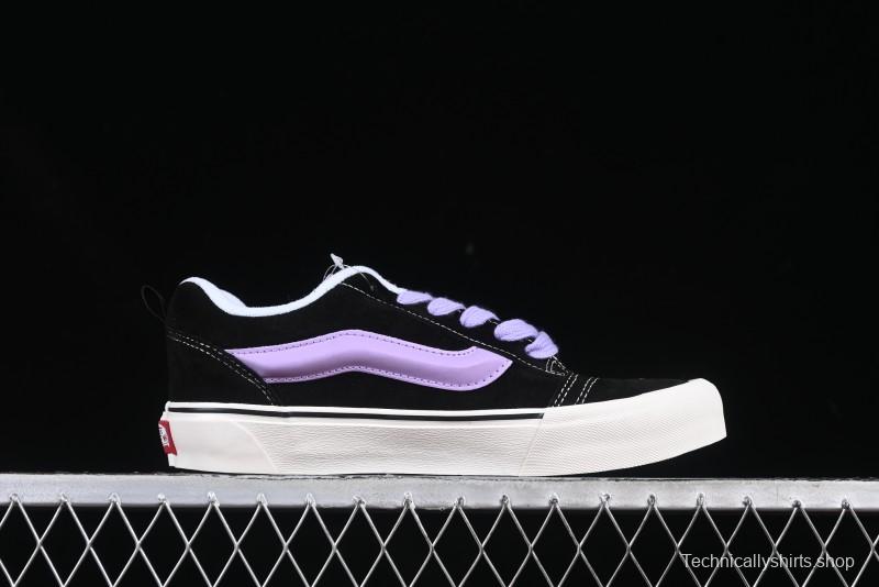 Vans Knu Skool Purple Grape Love Comfortable Fashion Slip-Resistant Wear-Resistant Low-Top Casual Skate Shoes - VN0009QC6BT1