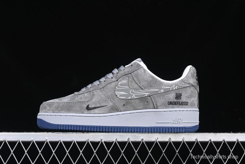 Nike Air Force 1 '07 Low UN Collaboration - Shadow Grey Pigskin Sneakers DF0188-018