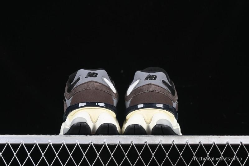 New Balance 9060 Retro Casual Running Shoes with ABZORB Cushioning Technology - U9060BRN