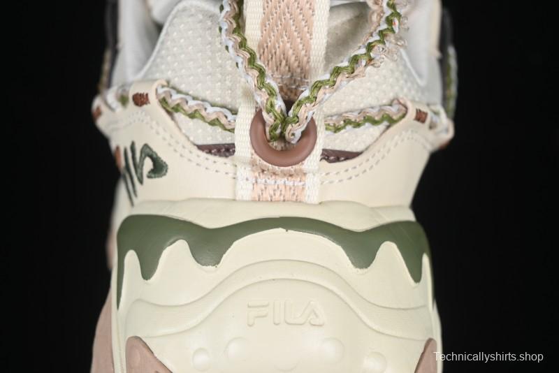 Fila Fusion Retro Mars Running Shoes with Lace-Up Design and Cushioned EVA Midsole - F12W432101FTP