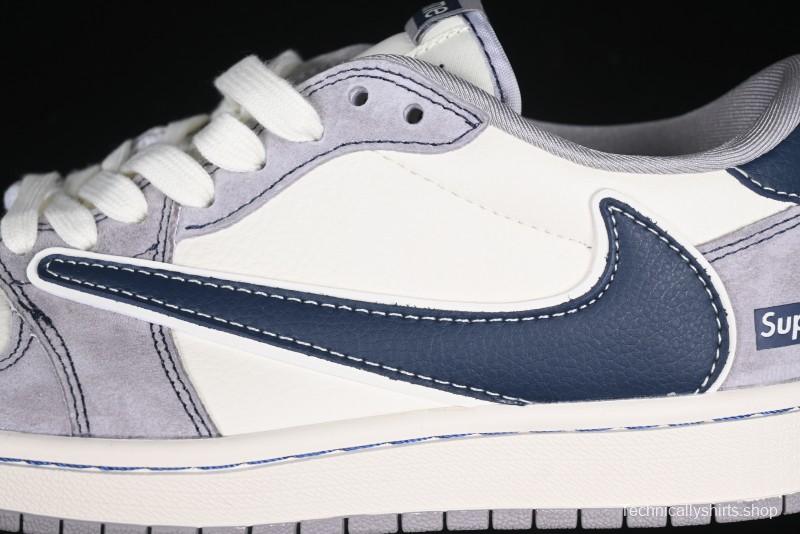 Nike Travis Scott x Fragment Design x Air Jordan 1 Low OG SP AJ1 Supreme Collaboration Sneakers - DM9288-006