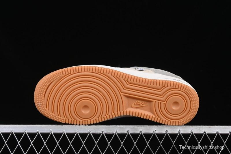 Nike Air Force 1 '07 Low The North Face Collaboration Light Blue Gum Sole Low-Top Casual Sneakers - DM6688-022