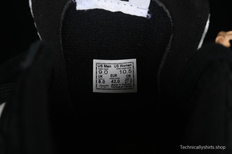 Vans Premium Sk8-Mid Retro Casual Mid-Top Skate Shoes with Checkerboard Design - VN000CQQBLK