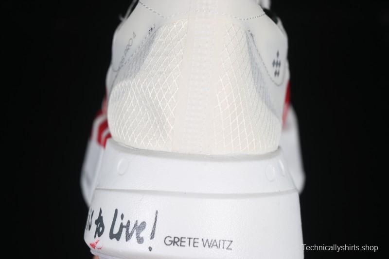 Adidas Lightstrike Pro Running Shoes - White/Red with Inspirational Design