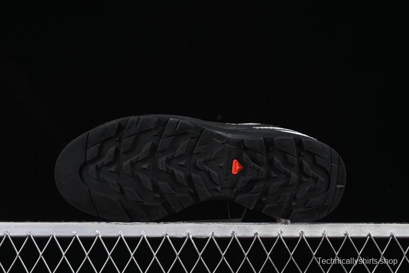 Salomon x Contragrip All-Terrain Hiking Shoes - Lightweight Gray with Black & Teal Accents