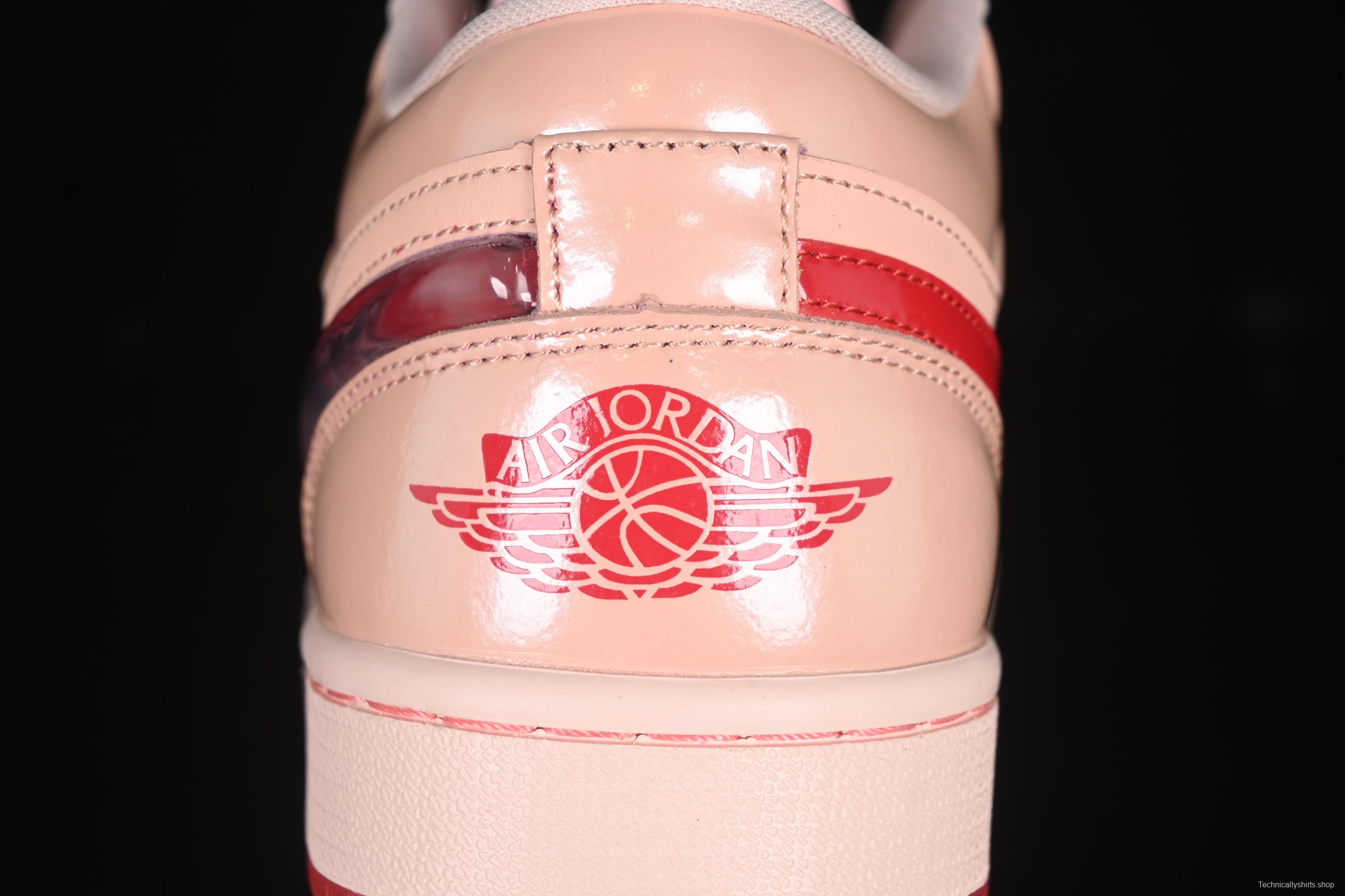 Nike Air Jordan 1 Low AJ1 Valentine's Day Jelly Pink Low Top Lifestyle Basketball Shoes - HF3174-600