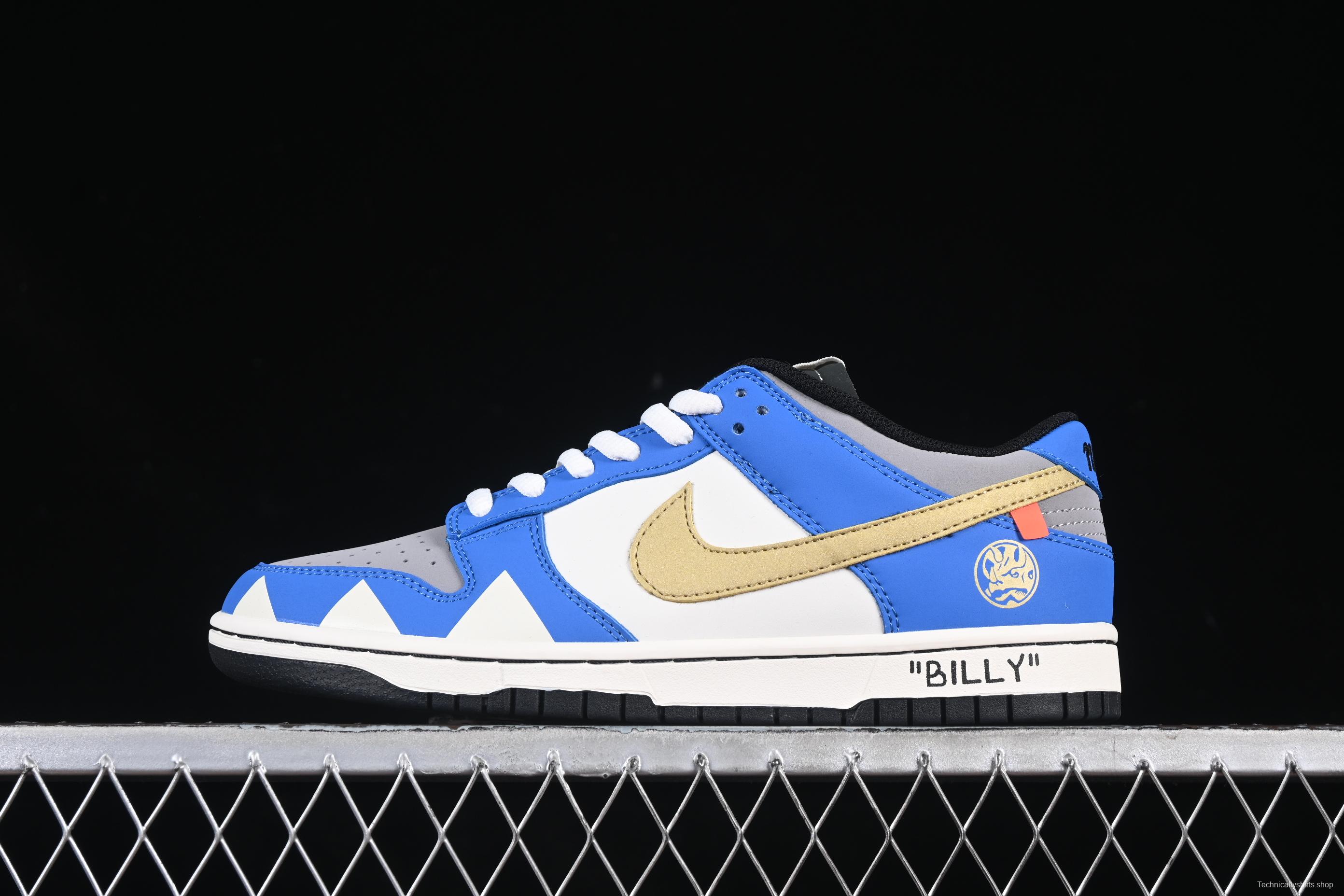 Nike SB Dunk Low Power Rangers Triassic Colorway Low-Top Casual Skateboarding Shoes - ZZ1998-007