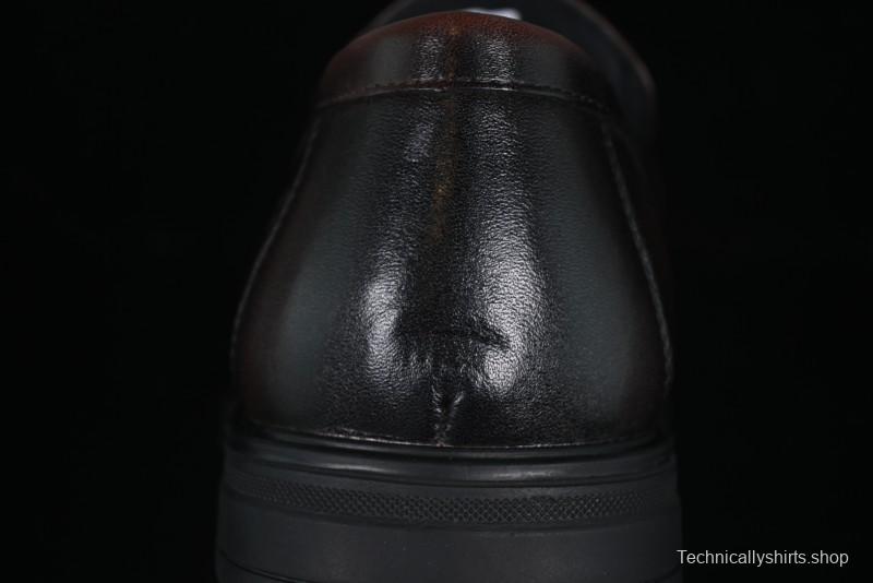 ECCO London Collection Slip-On Business Men's Leather Shoes with Wide Toe Design and Innovative Sole - 61160801002