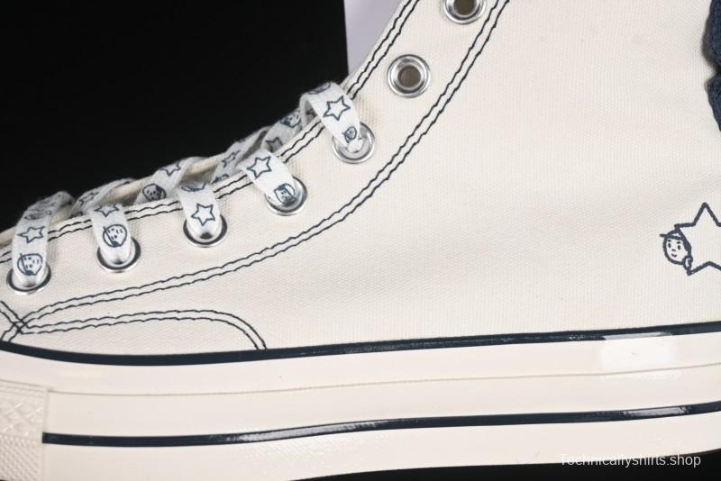 Converse Chuck Taylor All Star 1970s High Top Canvas Sneakers with Noritake Hand-Drawn Elements - A15787C
