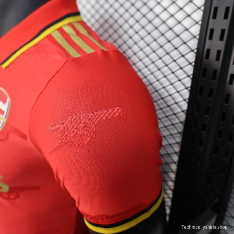 Player Version 25/26 Arsenal Red with Classic Design Jersey