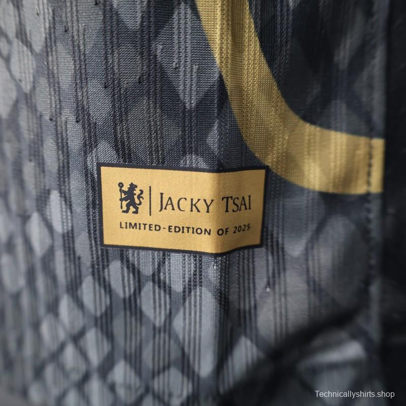 Player Version 25/26 Chelsea Bingx Black with Snake Pattern Design Jersey