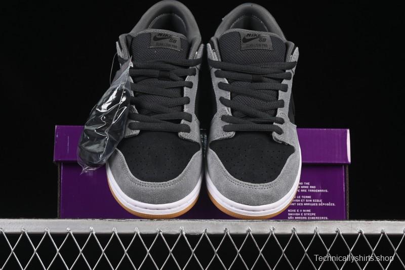 Nike SB Dunk Low Black Grey Low-Top Casual Skate Shoes - HF3063-001