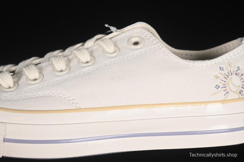 Converse Chuck 1970s Low Top Casual Sneakers with Moon Embroidery - A15750C