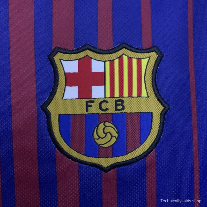 17/18 Retro Barcelona Home Jersey