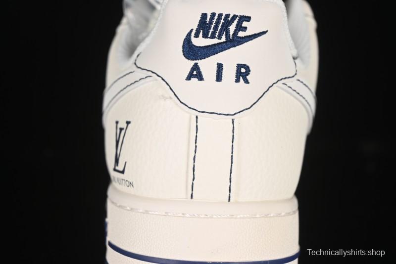 Nike Air Force 1 '07 Low LV Collaboration Black Swoosh Logo Casual Sneakers - XX3168-160