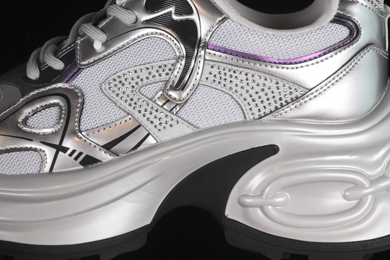 GG-CC 25ss New Platform Chunky Sneakers with 7CM Height Increase and Irregular Design - 668-2 Black