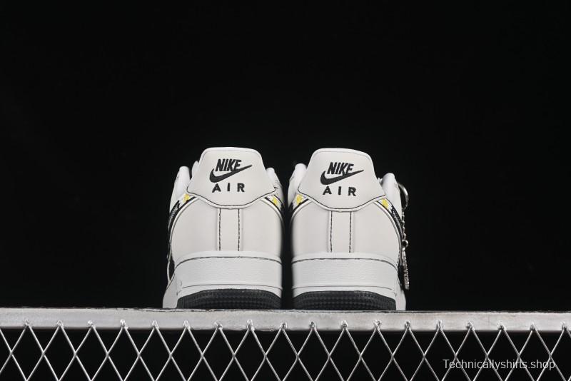 Nike Air Force 1'07 Low GD Collaboration Chrysanthemum Swoosh Casual Sneakers - DF0188-055