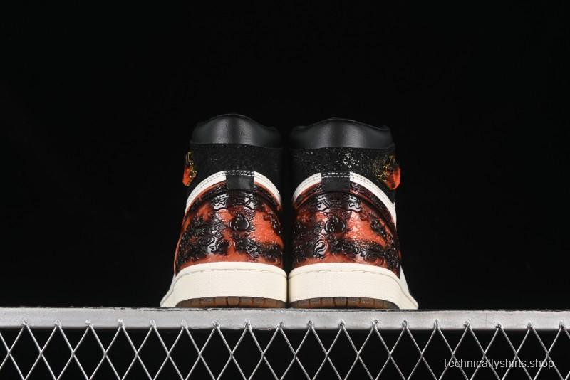 Nike Air Jordan 1 High Retro OG "CNY" Basketball Shoes with Traditional Chinese Auspicious Elements - IB3165-091