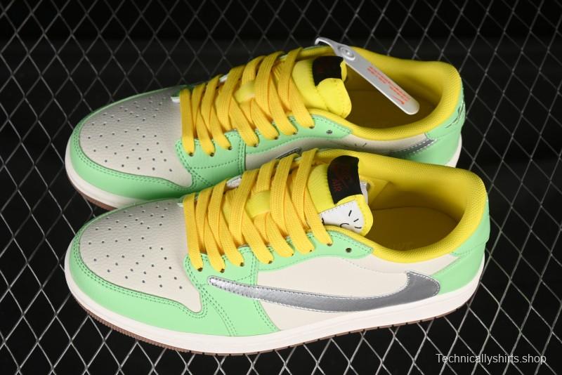 Nike Travis Scott x Fragment Design x Air Jordan 1 Low OG SP Casual Sneakers - DN6901-092