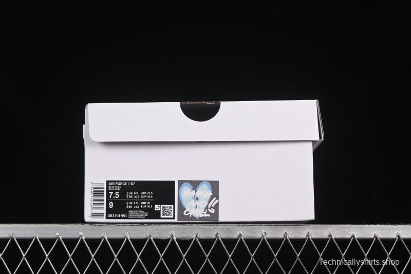 Nike Air Force 1'07 Low "Blue Star Love" 520 Series Limited Edition Casual Sneakers - DB3301-991