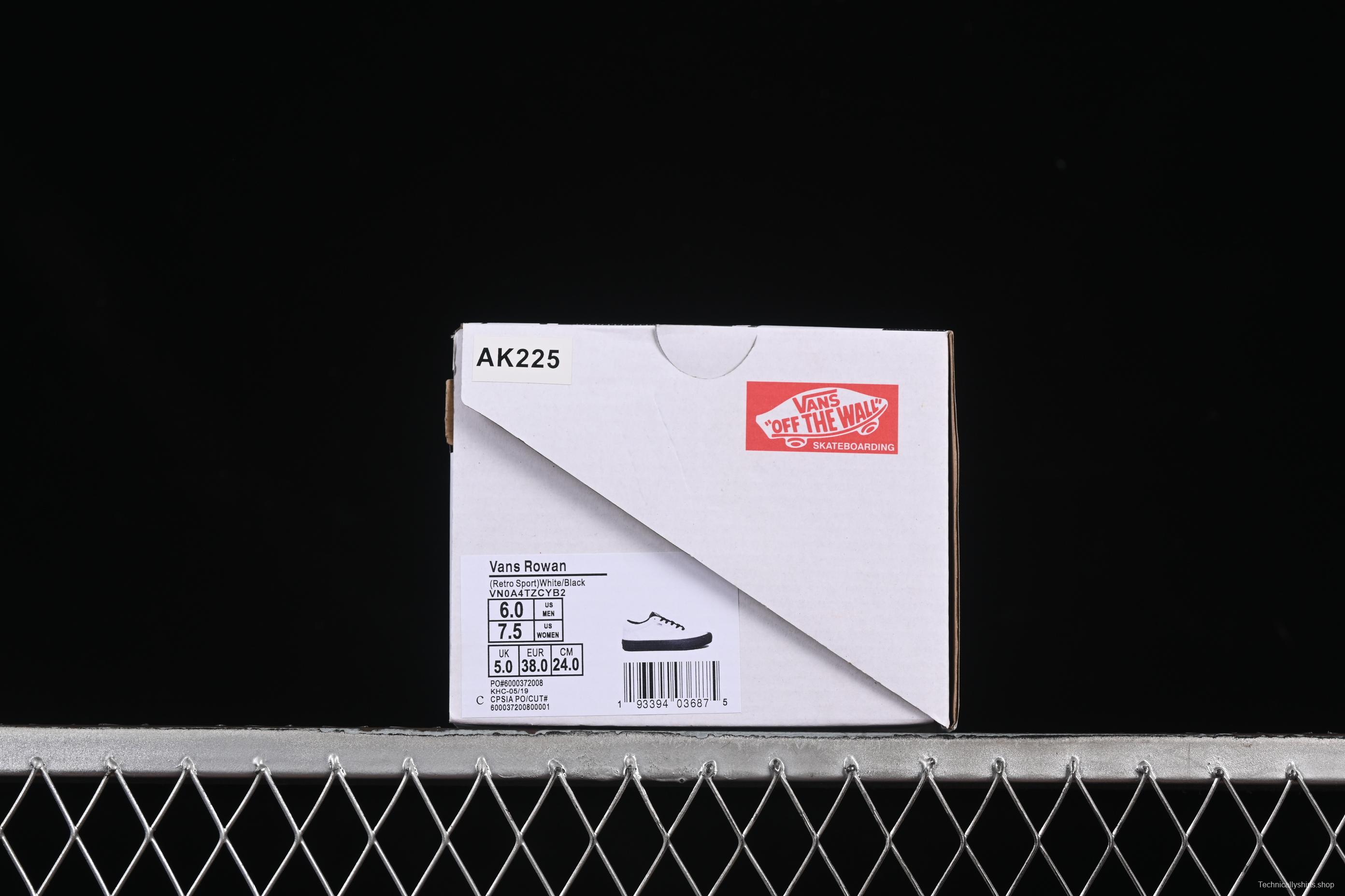 Vans Rowan Classic Comfortable Professional Skateboarding Shoes - VN0A4TZCYB2