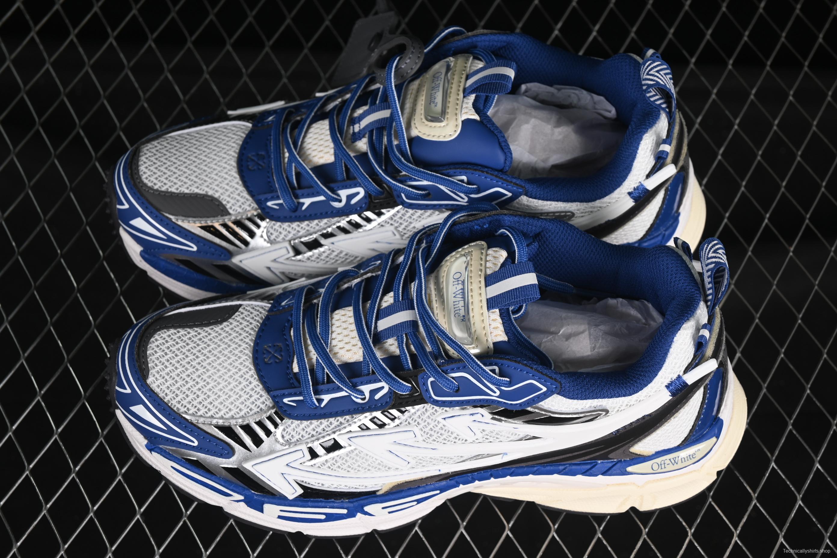 Off-White Be Right Low-Top Lifestyle Sneakers in White Blue - X.E5