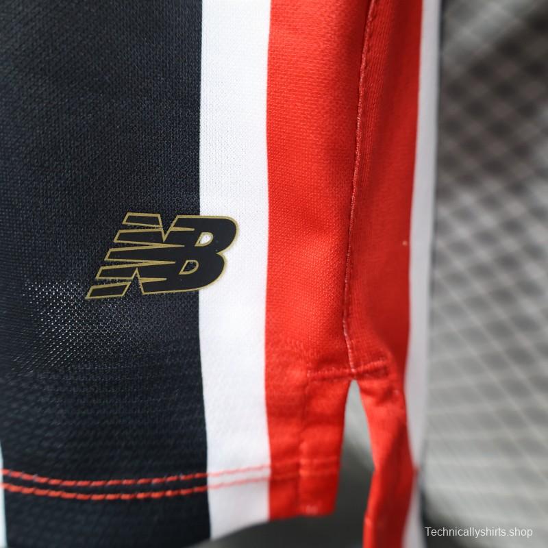 Player Version 25/26 Sao Paulo Home Jersey With Full Sponsors