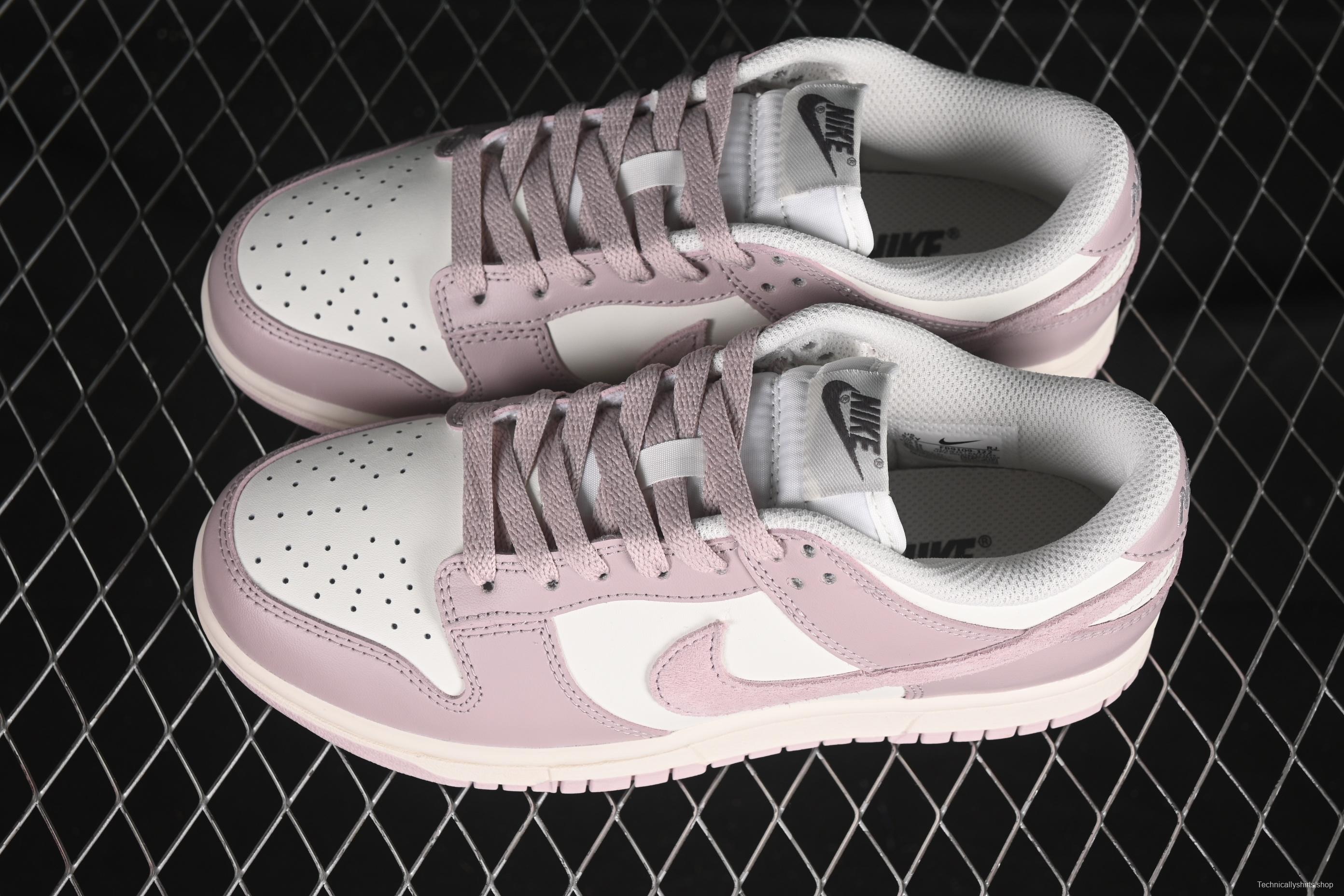 Nike SB Dunk Low White Light Purple Low-Top Casual Skate Shoes - FB9109-122