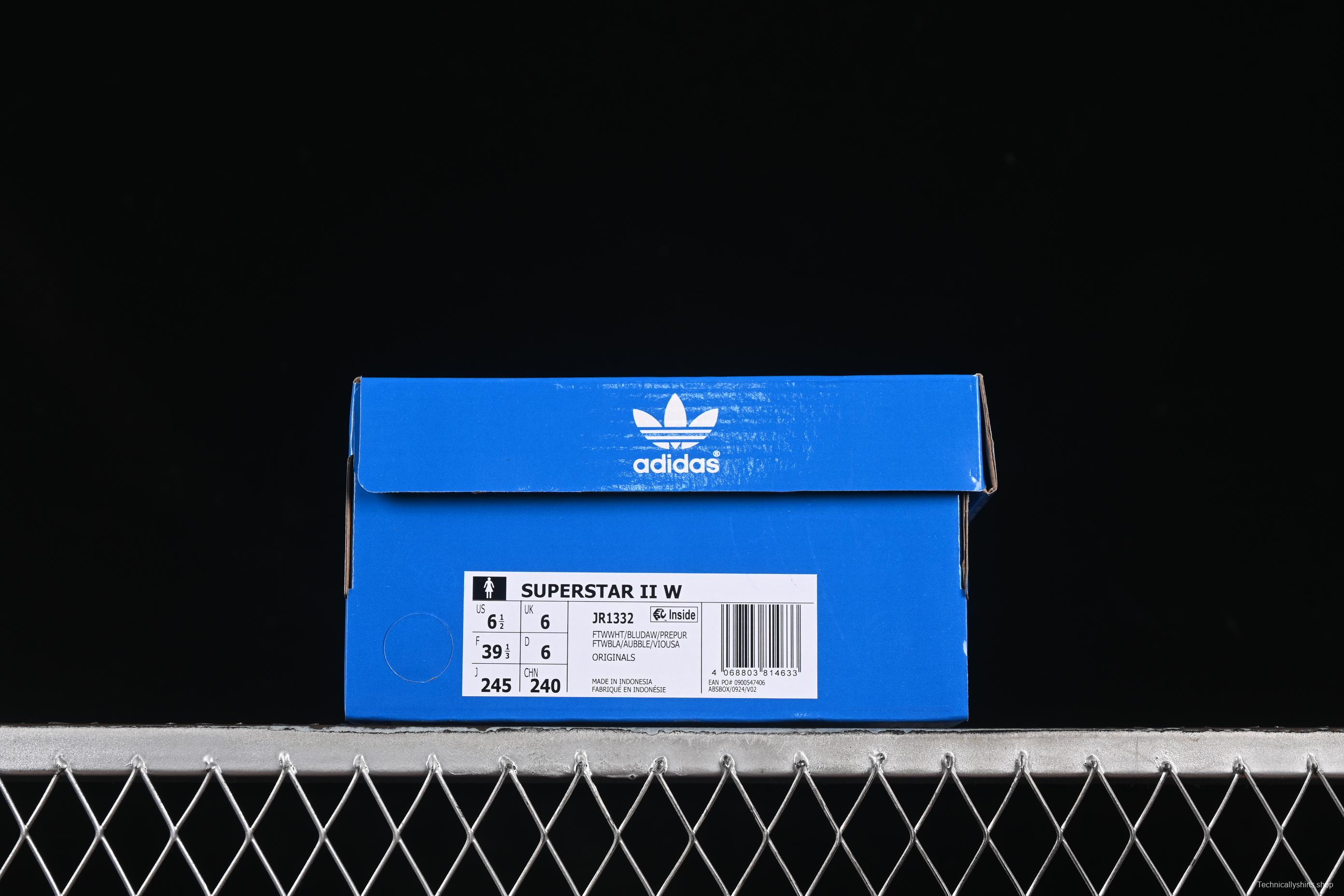 Adidas Superstar II JR Sneakers with Shell Toe Design - JR1332