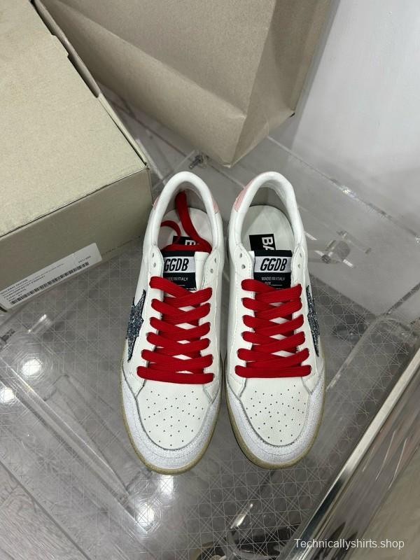 2024 Unisex GGDB White Pink Red Leather Suede Sneakers MJ00260